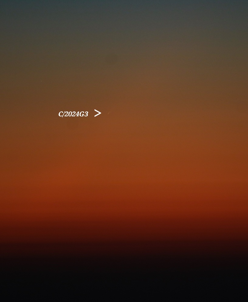 La cometa C/2024 G3 ATLAS. Foto di Giuseppe Pappa