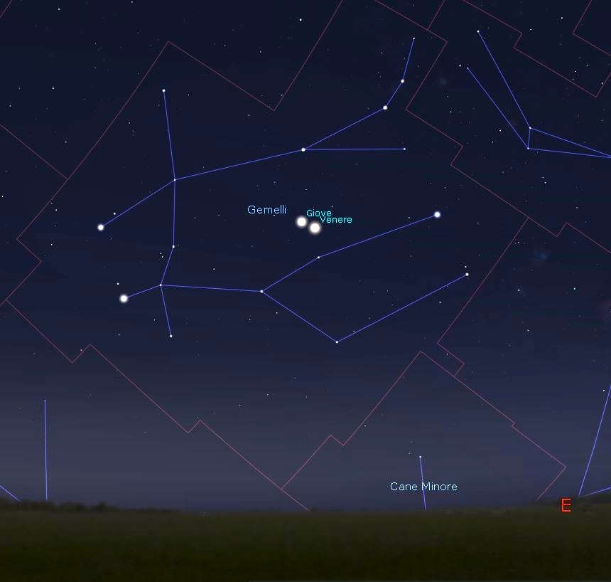 20250812 Venere Giove Stellarium