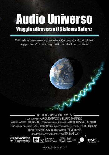 Audio Universo - viaggio attraverso il Sistema Solare_Poster ITA