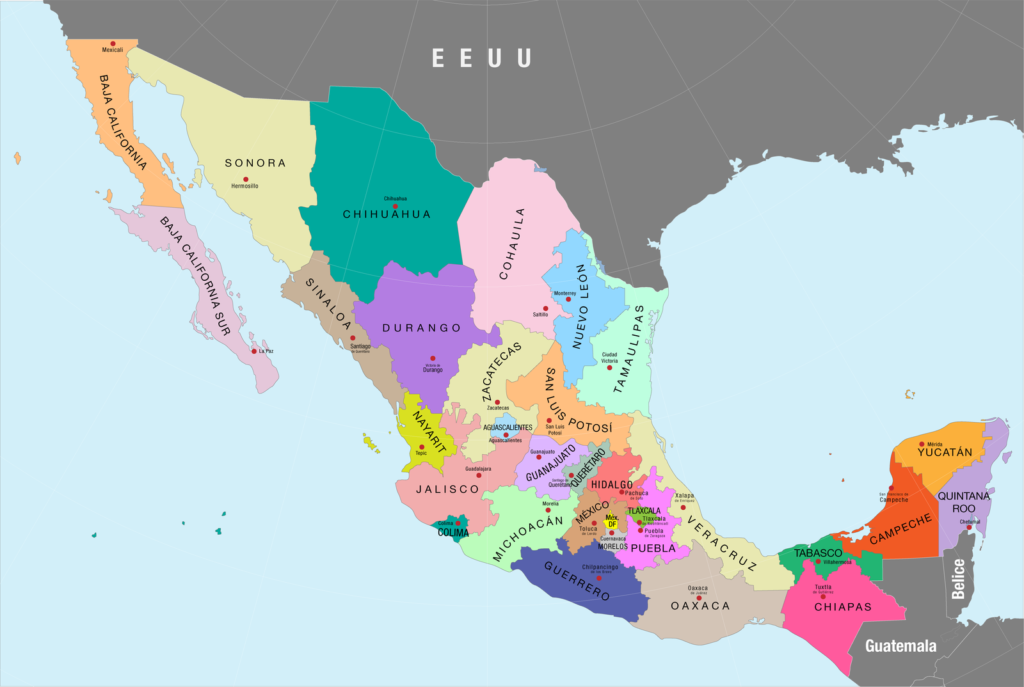 Mapa-Mexico