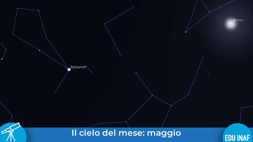 Il cielo di maggio luce nell’universo EduINAF