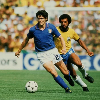 Paolo Rossi e Junior, in Italia - Brasile 3-2