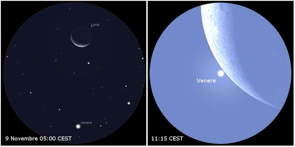 Venere e Luna Novembre 2023