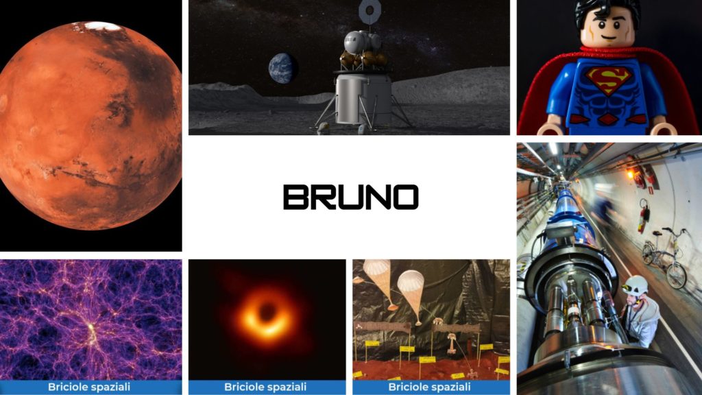 Intervista a Bruno per Briciole Spaziali, collage di immagini