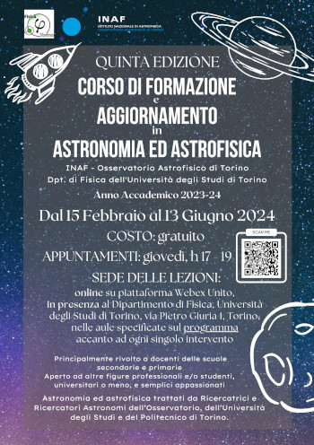 Corso Formazione Astronomia Torino2024 Locandina