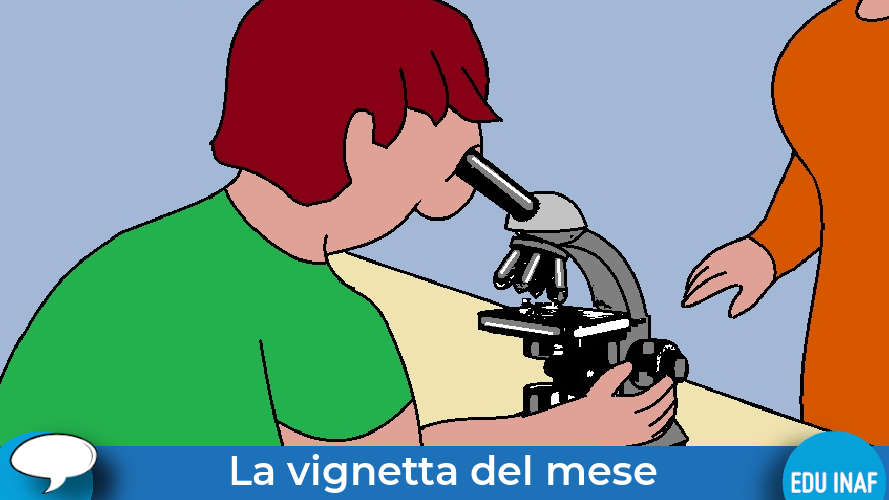 Stelle Microscopio Vignetta Evidenza