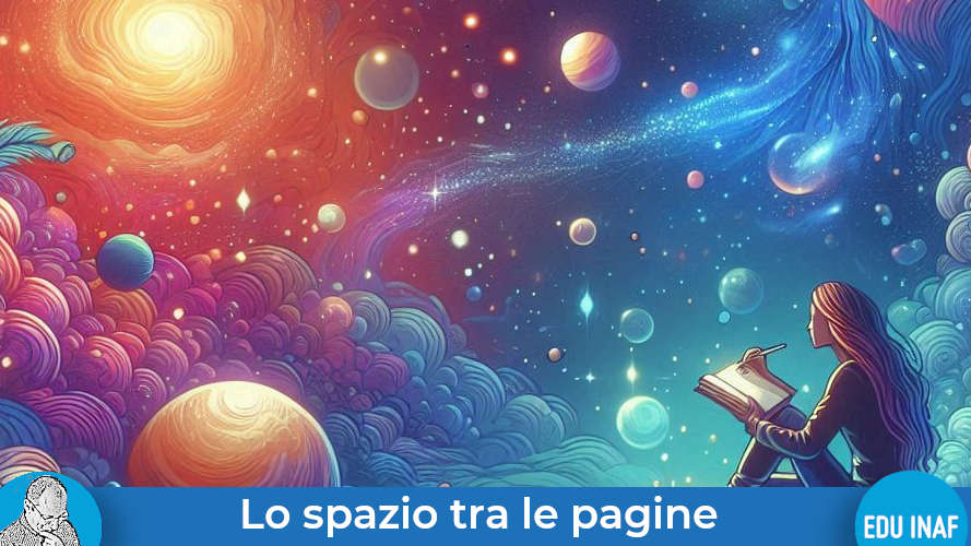 Ragazza poesia universo spazio pagine evidenza