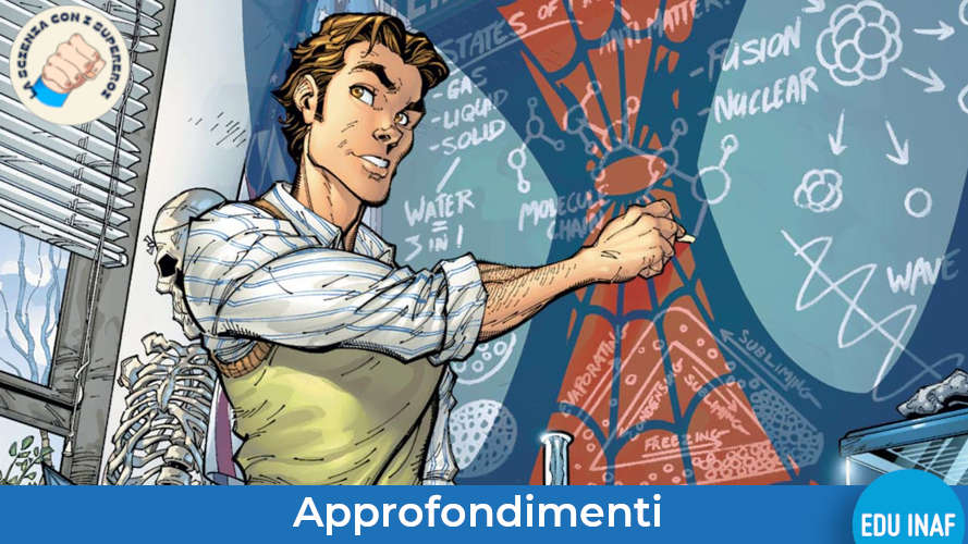 Peter parker supereroi didattica fisica evidenza